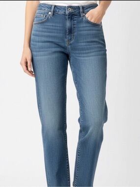 L.L. Bean Like New Straight Leg Jeans Blue 14P Petite